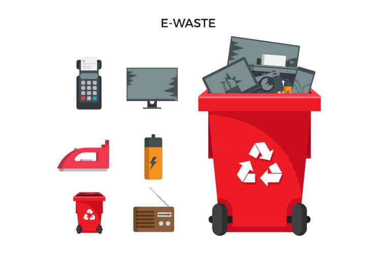 e-waste recycle bin